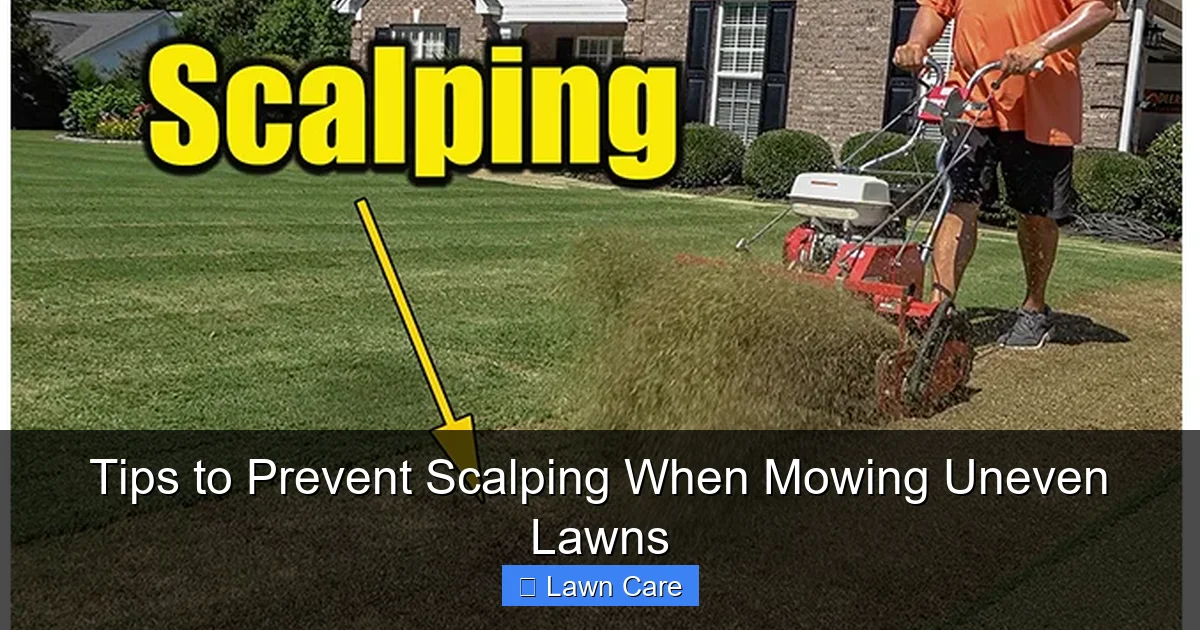Tips to Prevent Scalping When Mowing Uneven Lawns