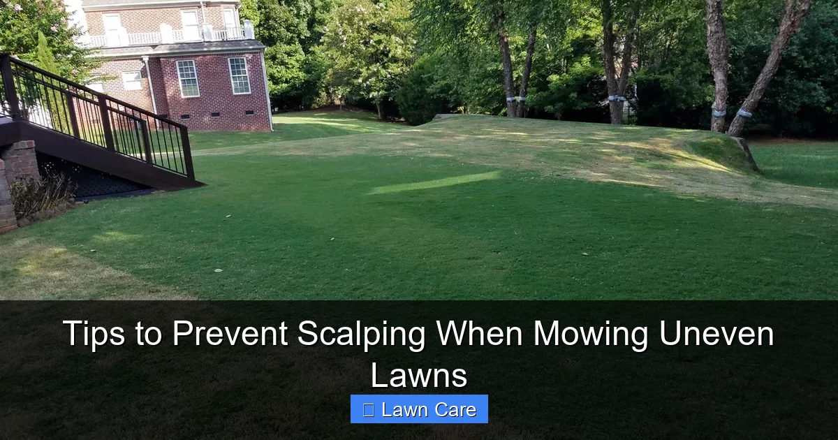 Tips to Prevent Scalping When Mowing Uneven Lawns