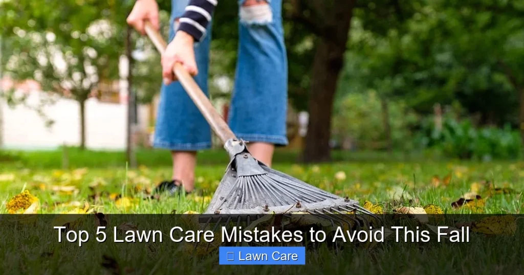 Top 5 Lawn Care Mistakes to Avoid This Fall