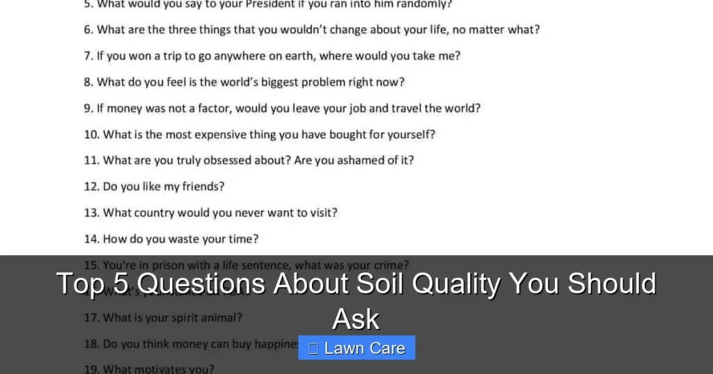 Top 5 Questions About Soil Quality You Should Ask