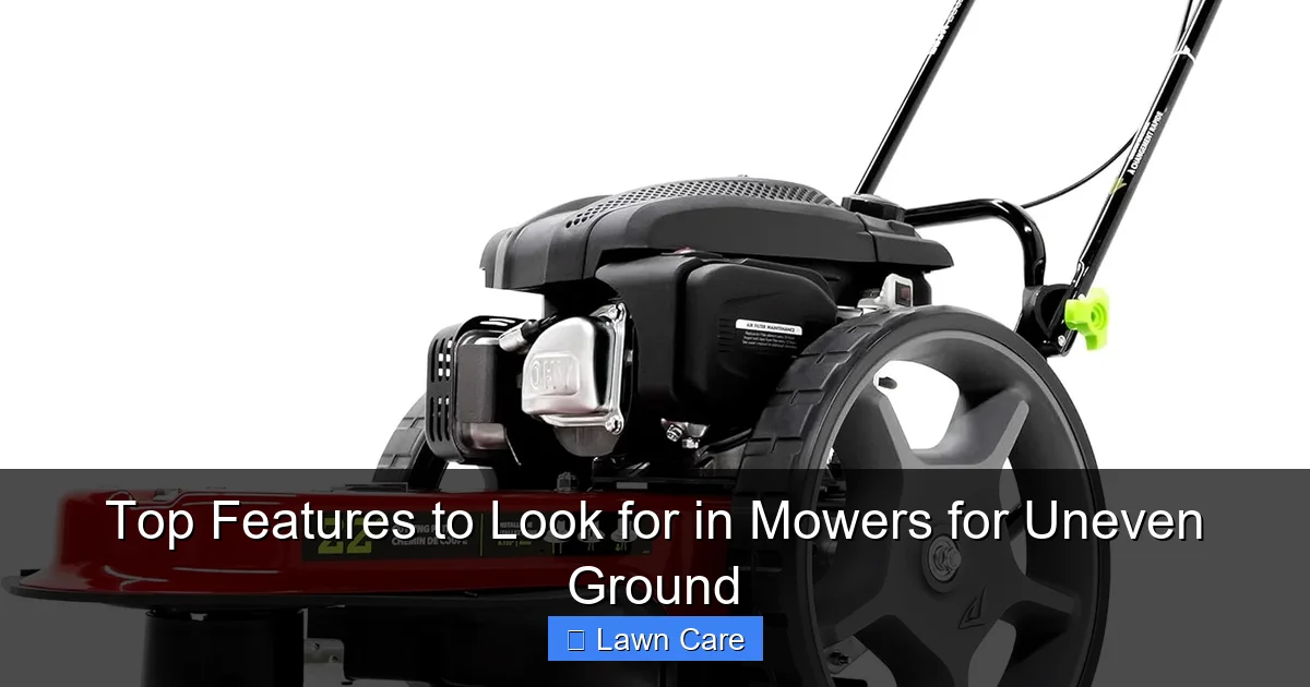 Top Features to Look for in Mowers for Uneven Ground