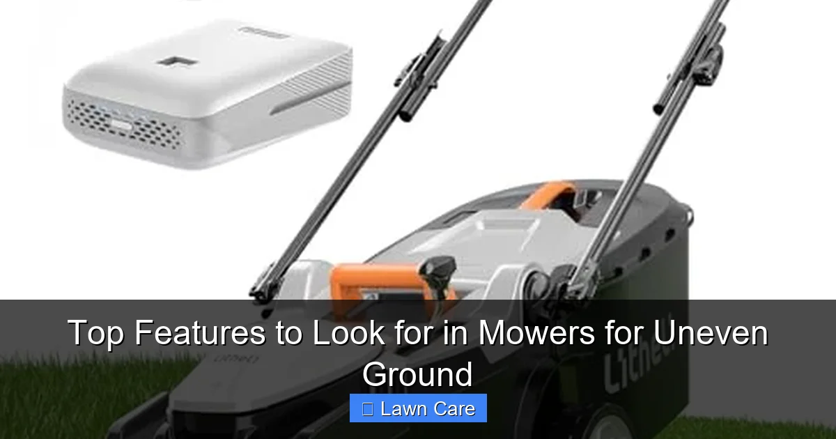 Top Features to Look for in Mowers for Uneven Ground