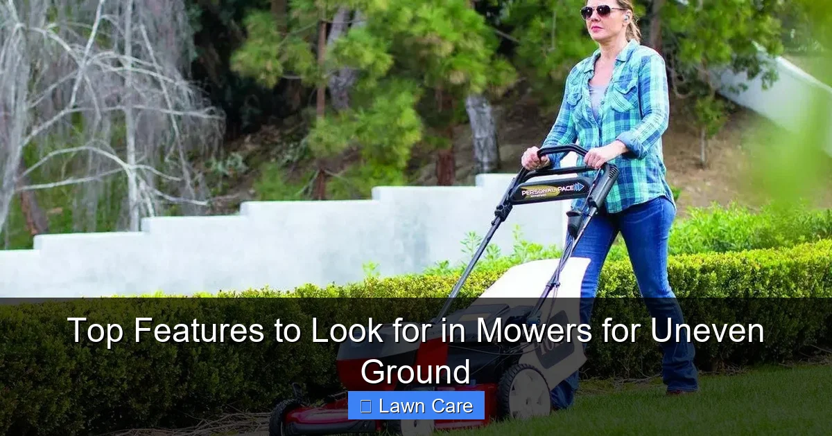 Top Features to Look for in Mowers for Uneven Ground
