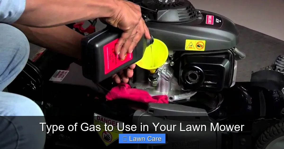 Type of Gas to Use in Your Lawn Mower
