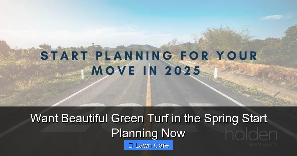 Want Beautiful Green Turf in the Spring Start Planning Now