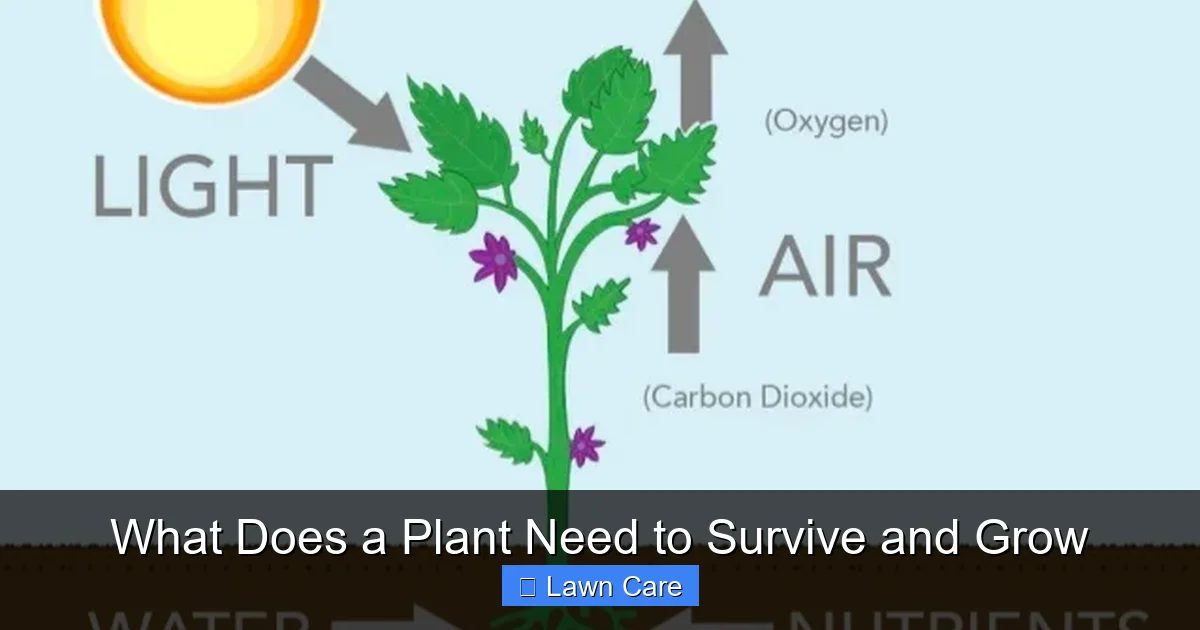 What Does a Plant Need to Survive and Grow