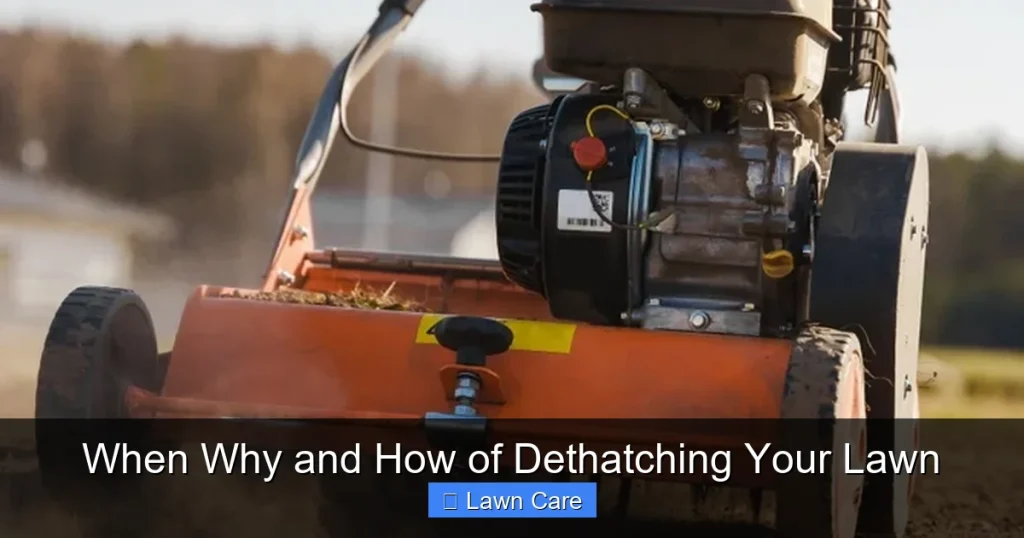 When Why and How of Dethatching Your Lawn