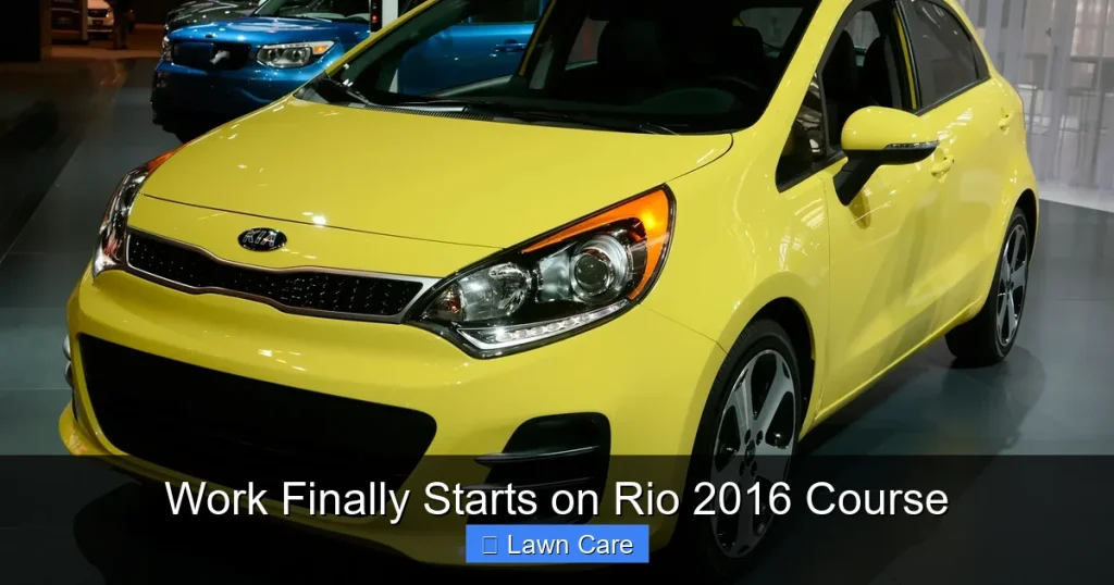 Work Finally Starts on Rio 2016 Course