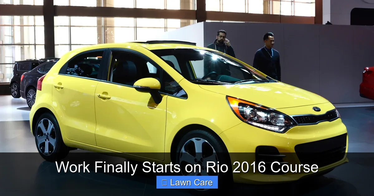 Work Finally Starts on Rio 2016 Course