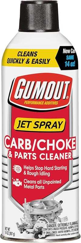 Gumout Carburetor Cleaner Spray: Cleans Gum, Varnish & Dirt for Fuel E