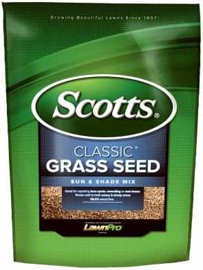 Scotts Classic Sun and Shade Grass Seed Mix, 20-Pound Green Bag