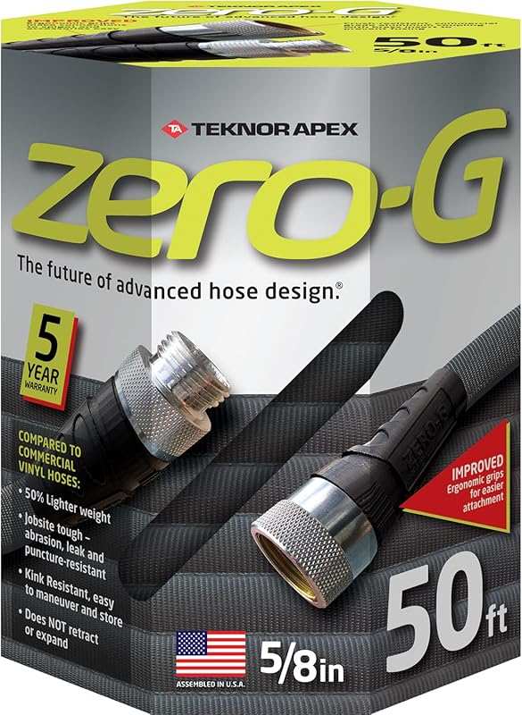 zero-G 4001-50 Lightweight Flexible Garden Hose – 5/8