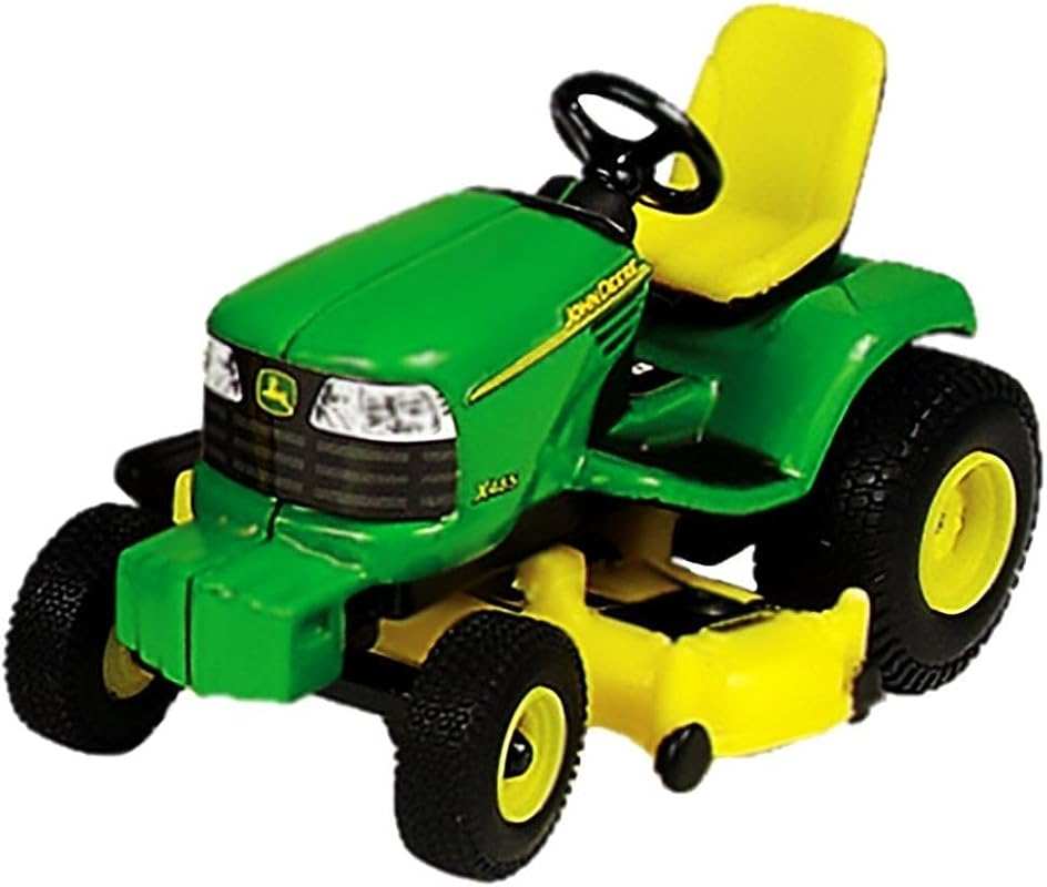 John Deere 1/32 Scale Toy Lawn Tractor - Green and Yellow Fun
