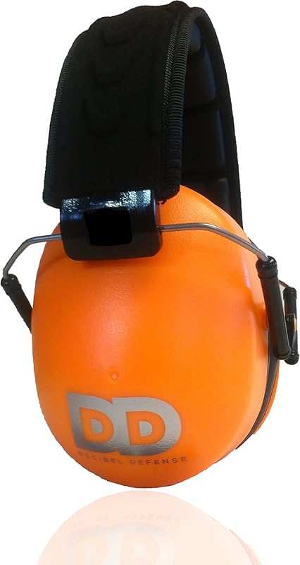 DECIBEL DEFENSE 37dB NRR Professional Safety Ear Muffs for Shooting & 