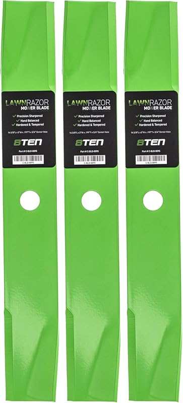 8TEN LawnRAZOR High-Lift Blade Set for Dixon Lesco 42 inch Zero Turn M
