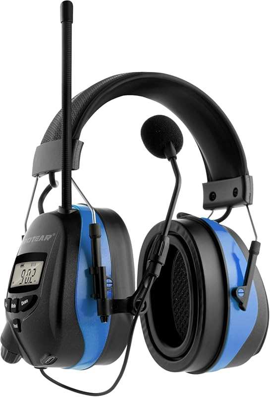 Upgraded Bluetooth 5.4 Radio Headphones with Boom Mic: Gel Ear Pads, R