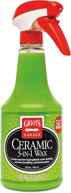 Griot's Garage Ceramic 3-in-1 Wax SiO2 Spray for Cars, Trucks, RVs – P