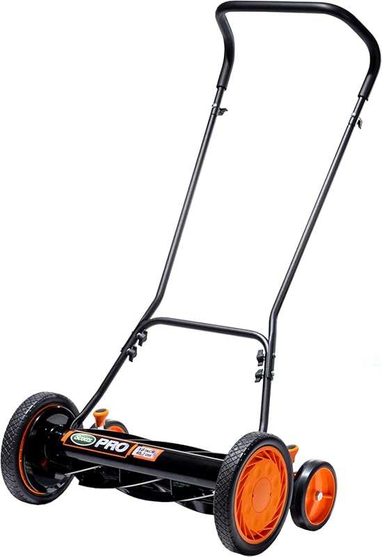 Scotts 18-Inch 7-Blade Manual Push Reel Lawn Mower for Easy Grass Cutt