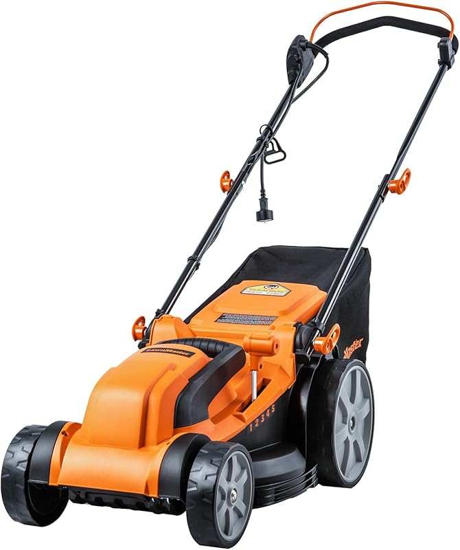 LawnMaster MEB1216K 16-Inch 12AMP Corded Electric Push Lawn Mower for 