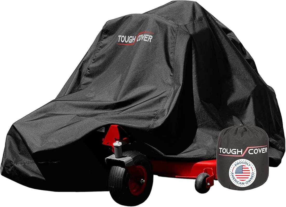 Tough Cover 600D Zero Turn Mower Cover Black Waterproof UV Wind