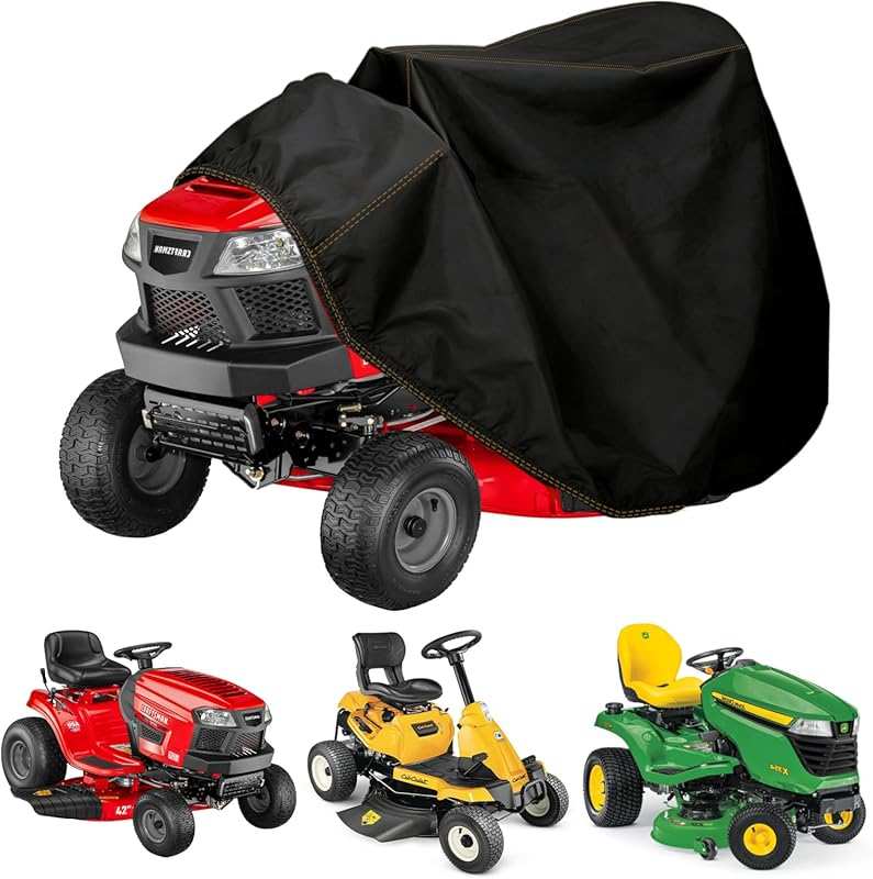 Chikia Waterproof Outdoor Small Riding Mower Cover, Windproof for 35