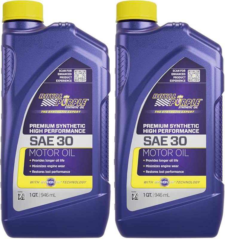 Royal Purple 01030 SAE 30 Synthetic High Performance Motor Oil, 1 Quar