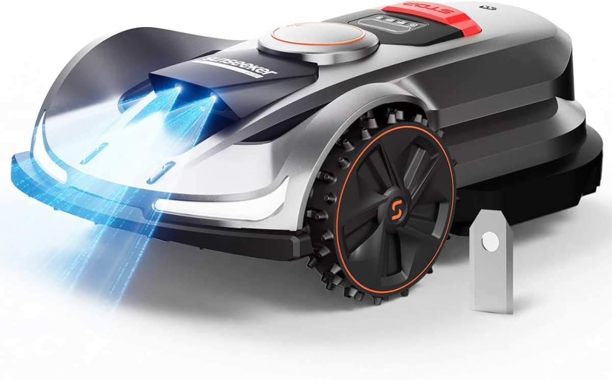 Sunseeker X7 Robot Lawn Mower with Smart App, Vision AI, RTK for Mediu