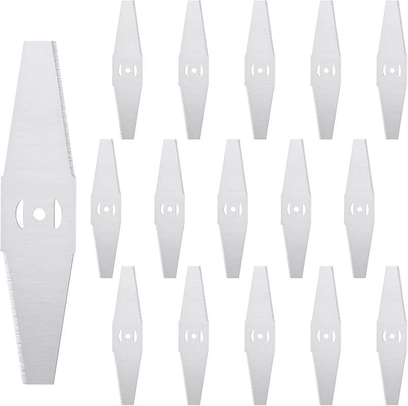 Lasnten 16 Pcs Metal Lawn Mower Trimmer Blades Replacement for Grass T