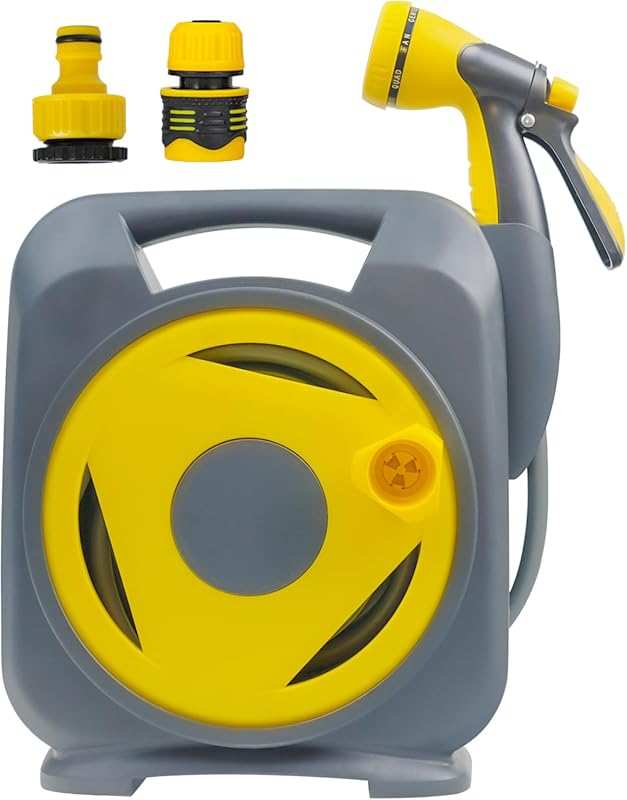 50ft Expandable Garden Hose with 8-Pattern Nozzle, Lightweight & Anti-