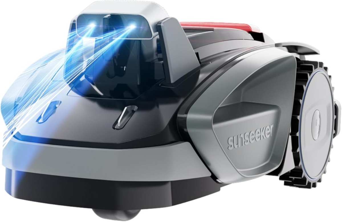 Sunseeker V3 Wireless Robot Lawn Mower: App Control, Vision AI Obstacl