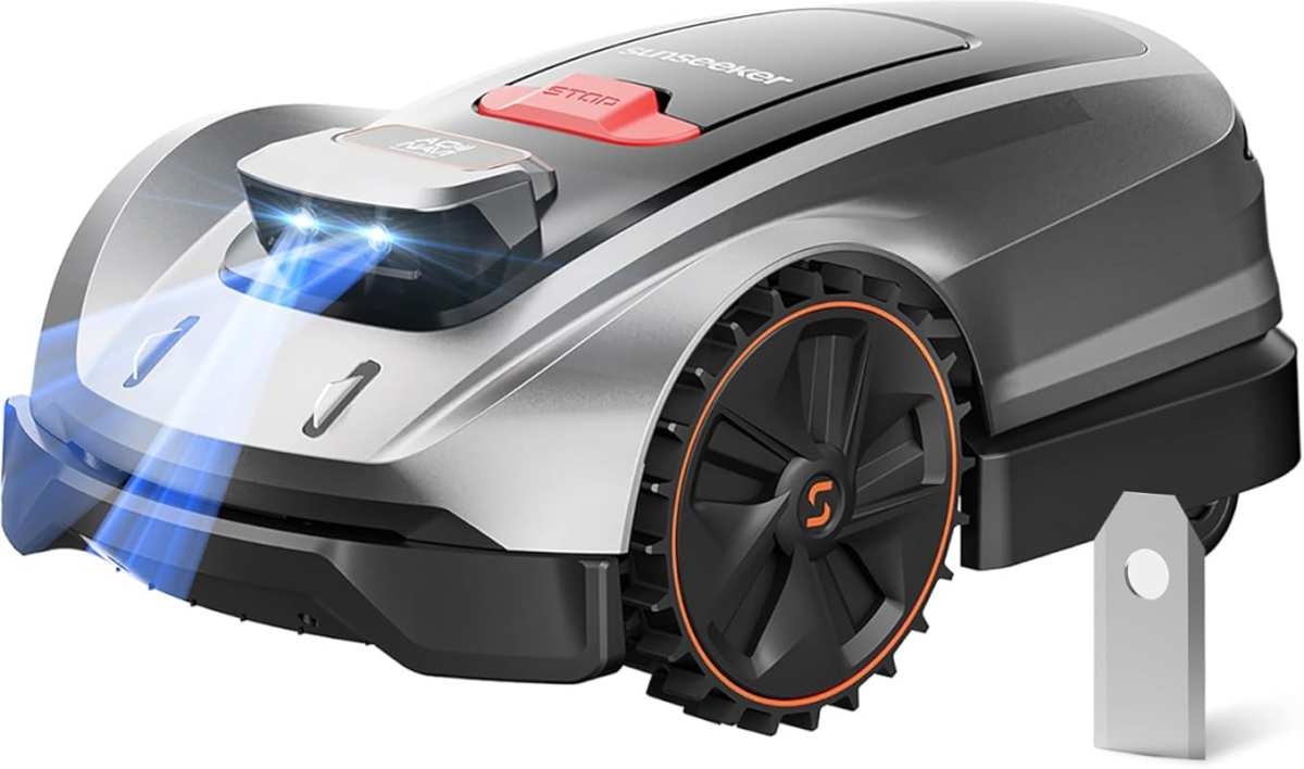 Sunseeker X3 Plus No-Wire Robot Lawn Mower for 0.3 Acre, AI RTK Naviga