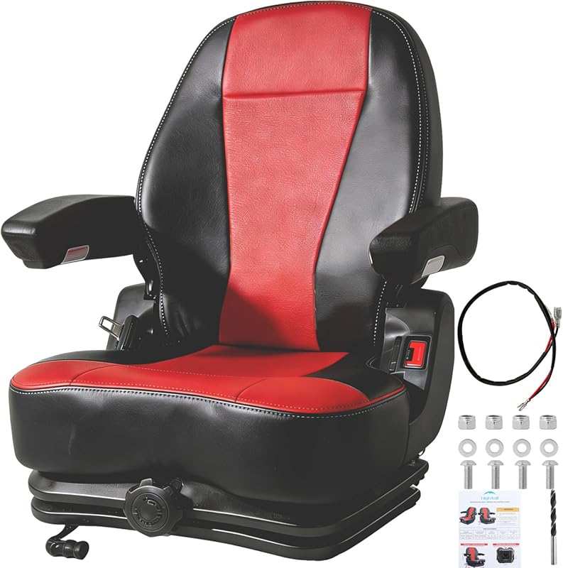 Hightall Heavy Duty Tractor Suspension Seat for Excavator, Mower, Fork