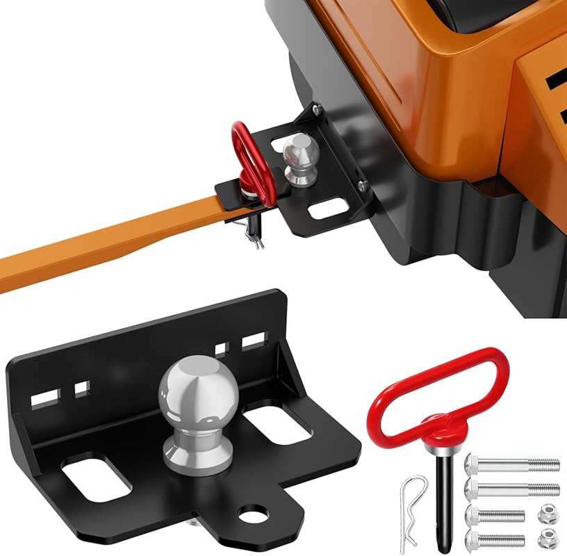 Heavy Duty Zero Turn Mower Hitch with 2