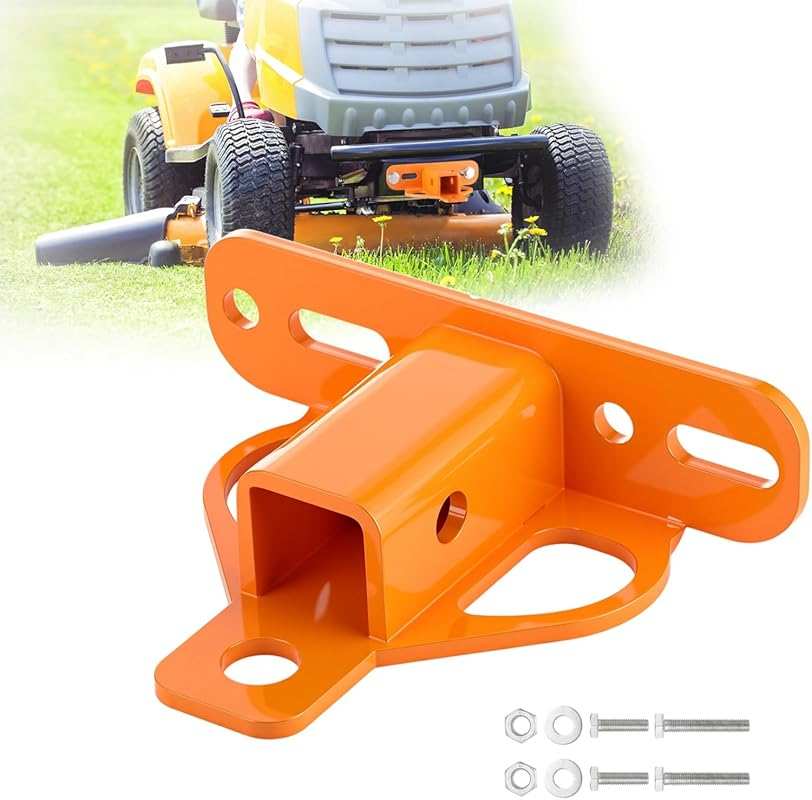 Duraaamo Orange Zero Turn Mower Hitch with 1-1/4