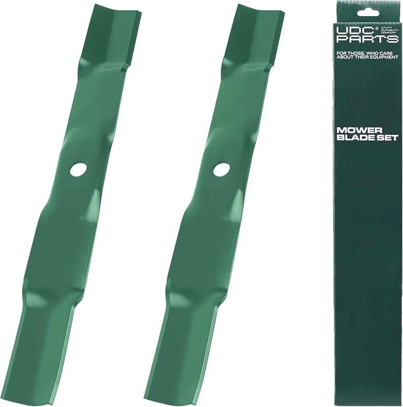 UDC Parts 2 Pack Mulching Mower Blades for John Deere 42 Inch Zero Tur