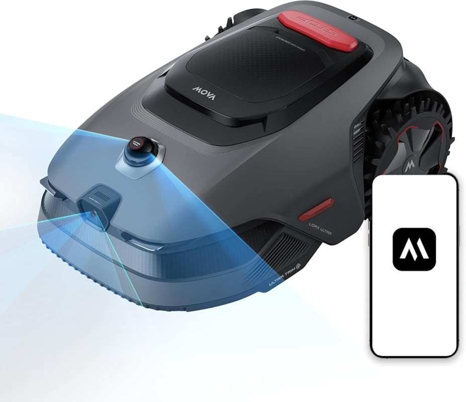 MOVA LiDAX Ultra 1000 Wire-Free Robot Lawn Mower: RTK-Free LiDAR, AI A