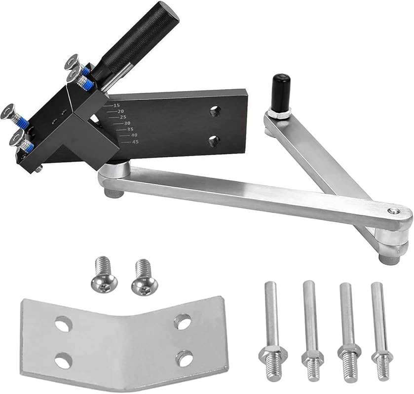 Adjustable Lawn Mower Blade Sharpener for 15°-45° Straight & Standard 