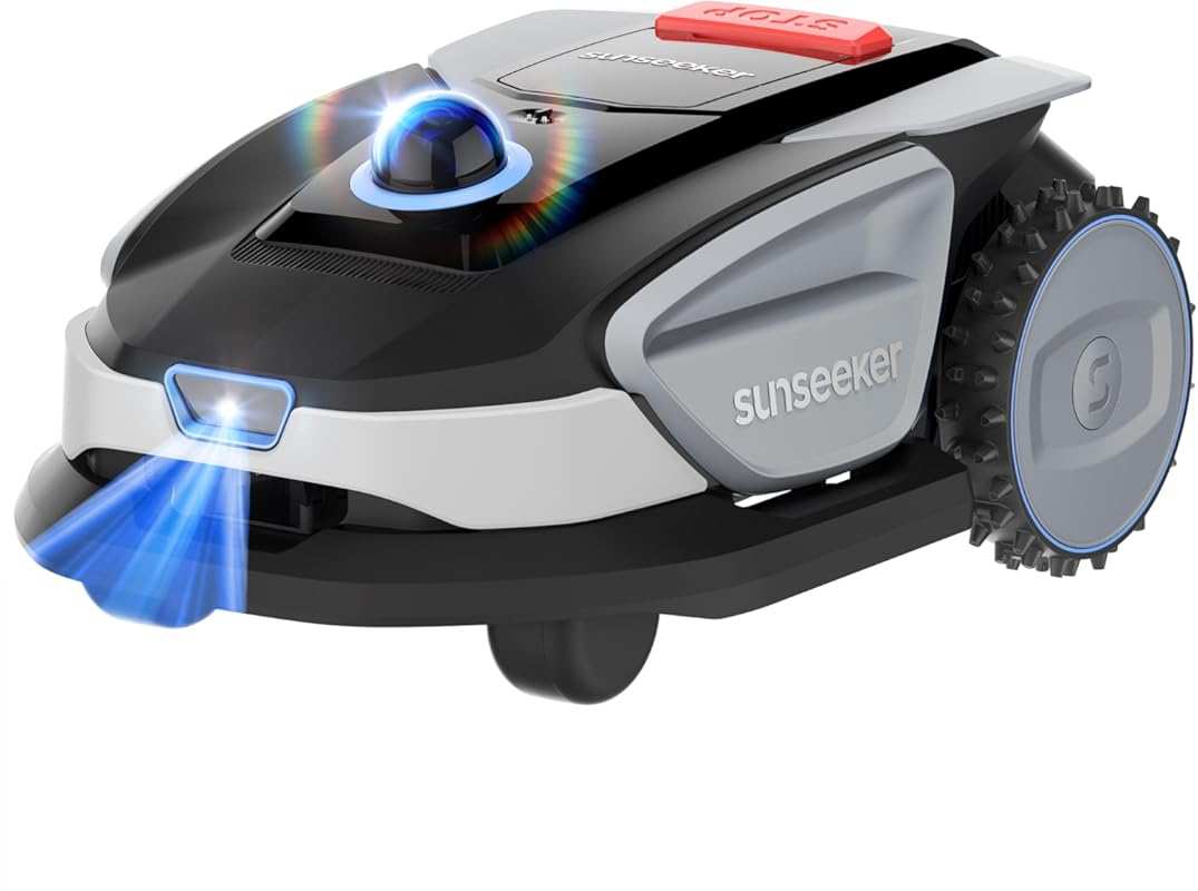 Sunseeker S4 LiDAR Robot Lawn Mower: Wire-Free Vision AI + 360° 3D Nav
