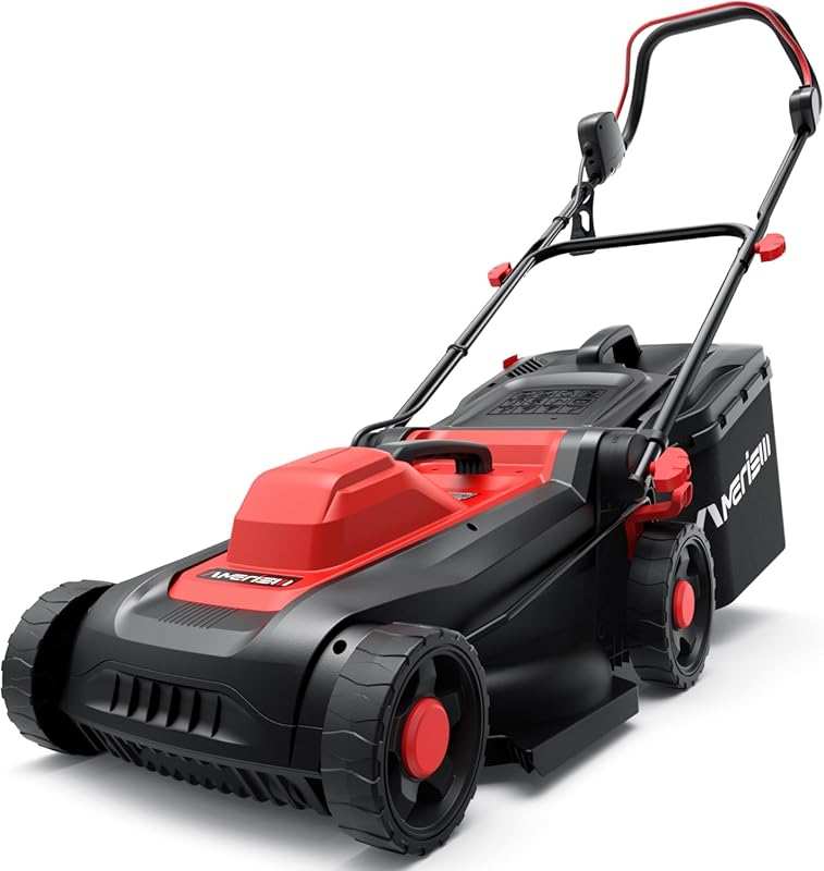 AMERISUN 14-Inch 12.5 Amp Corded 2-in-1 Electric Lawn Mower