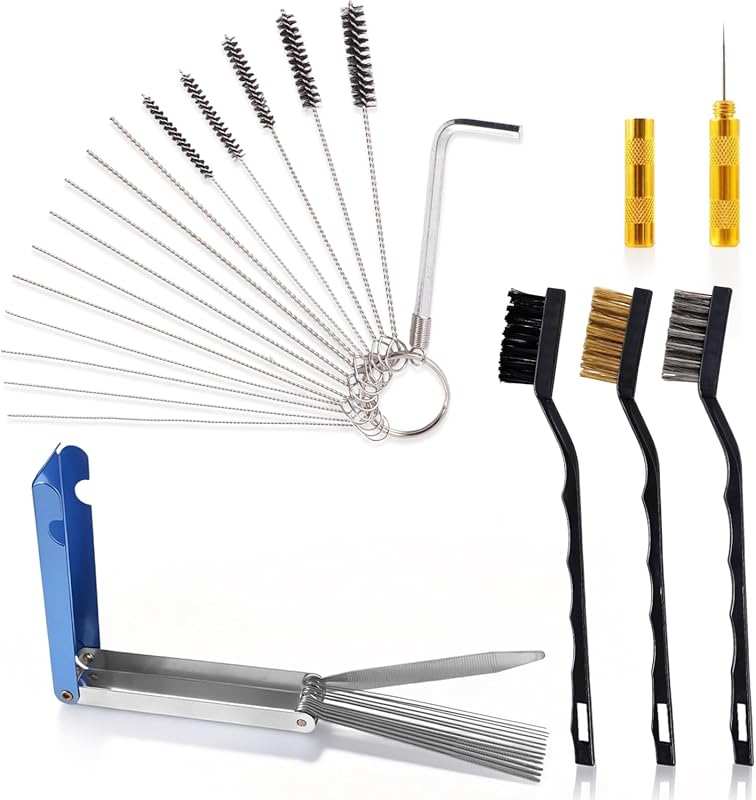 Premium Carburetor Cleaning Kit: Torch Tip Cleaner with Wires, Needles