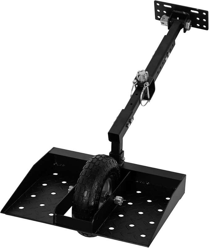 Black Walk-Behind Mower Sulky Trailer: 10