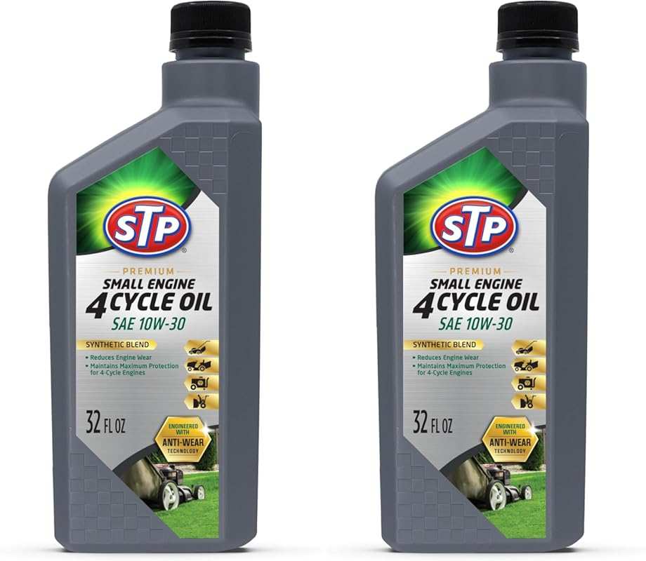 STP Premium Small Engine 4 Cycle SAE 10W-30 Oil Formula Reduces Wear f
