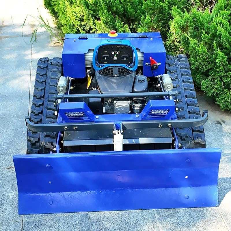 JEKOBOS Remote Control Hybrid Crawler Track Lawn Mower for 100% Slope