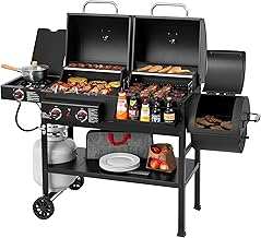 2-Burner Gas Charcoal Grill Combo Offset