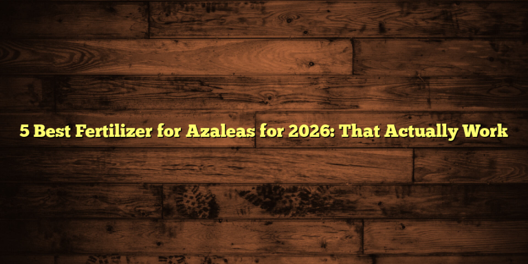 5 Best Fertilizer for Azaleas for 2026: That Actually Work