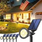 6 Solar Lights Outdoor Waterproof IP65