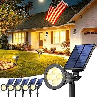 6 Solar Lights Outdoor Waterproof IP65