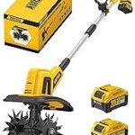 Alloyman 20V Cordless Tiller Cultivator