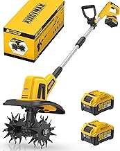 Alloyman 20V Cordless Tiller Cultivator