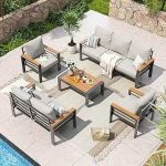 Aoxun Aluminum Patio Furniture 7 Seats
